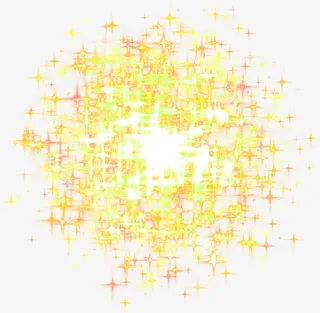 金色清新光芒效果元素免抠