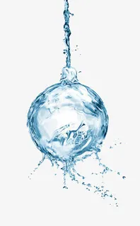 水组成的球形免抠