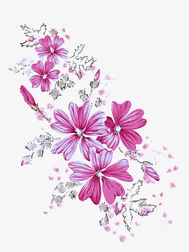 水彩樱花樱花瓣免抠