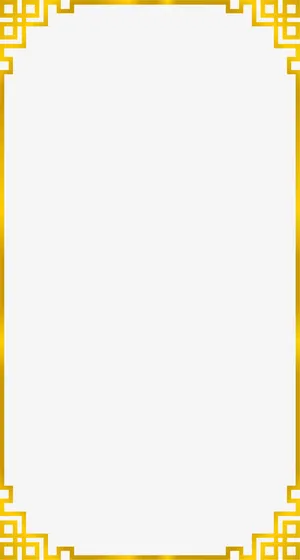 金色渐变矢量边框免抠