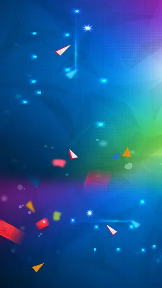 多边形晶格化飞絮物H5背景高清