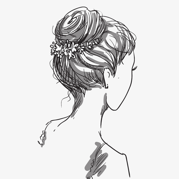 白色美女免抠