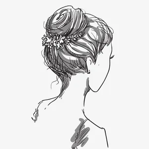 白色美女免抠