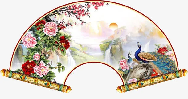 扇形扇面免抠