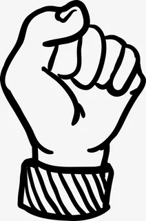 握紧的拳头矢量图免抠