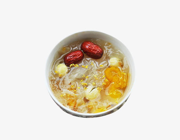炖好的银耳羹素材免抠