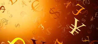 钱币符号背景banner高清