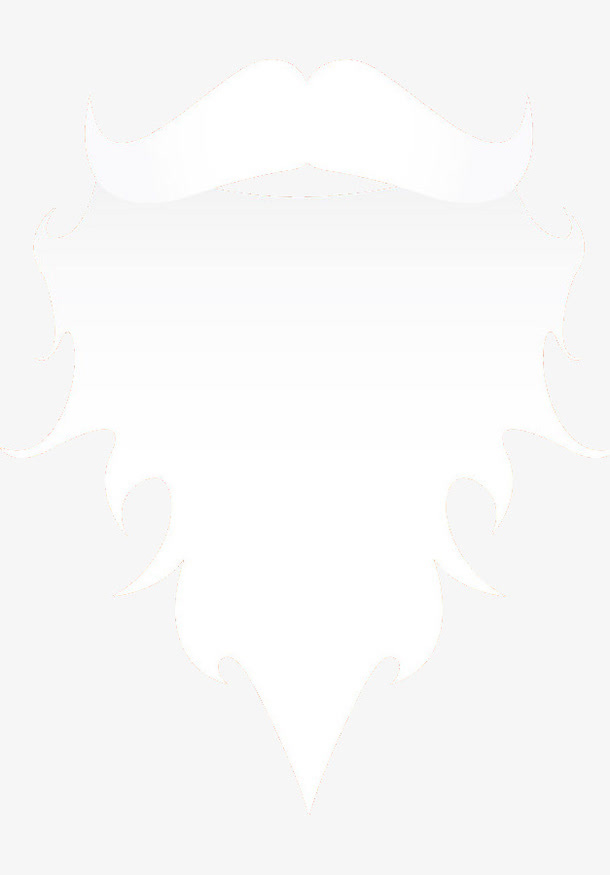 白色络腮胡免抠