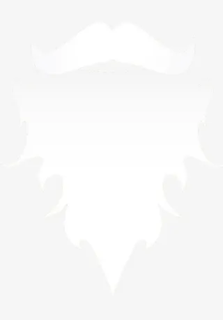 白色络腮胡免抠