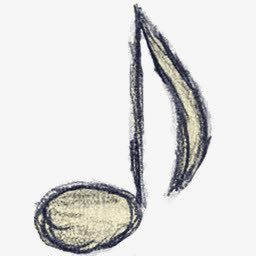 素描音乐符号免抠