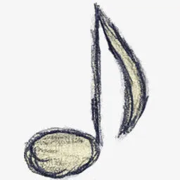 素描音乐符号免抠