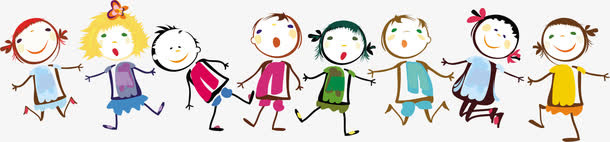 手绘儿童成长足迹模板免抠