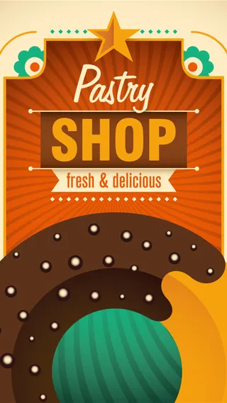 多彩食物餐厅宣传背景图高清