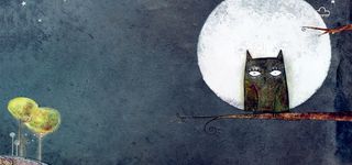 创意猫头鹰背景图高清