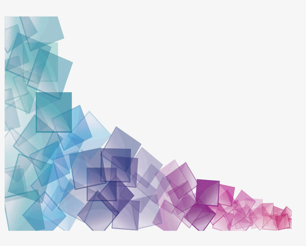 蓝紫色渐变方框免抠