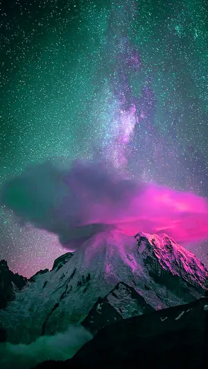 彩色火山喷发H5背景素材高清