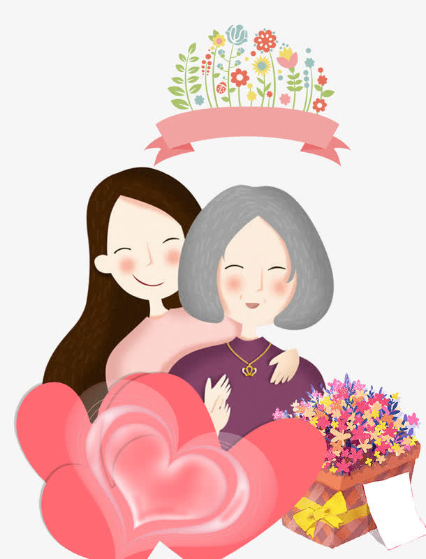 38妇女节温馨海报主题免抠