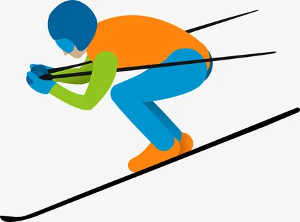 卡通奥运比赛人物插画免抠