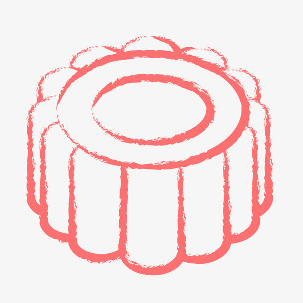 红色月饼免抠