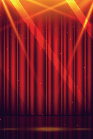 颁奖晚会舞台幕布红色大气灯光简约背景图高清