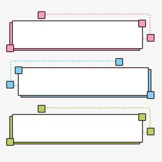 多边形  彩色  标题  装饰元素免抠