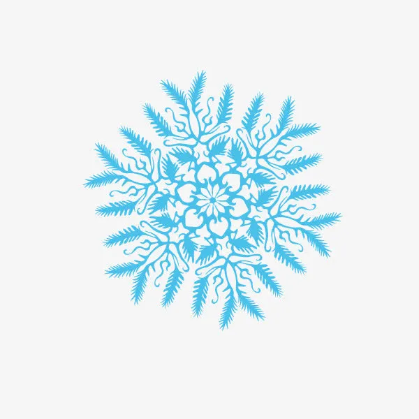 花纹底纹 雪花 装饰图案 淡蓝色免抠