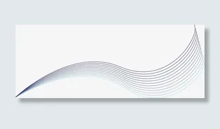 蓝色波动线条图免抠