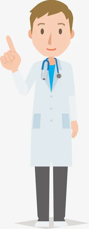 卡通男医生矢量图免抠