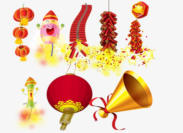 春节元素免抠