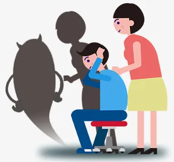 h5素材抑郁症免抠