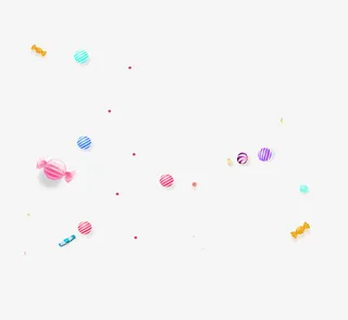 彩色糖果装饰图案免抠