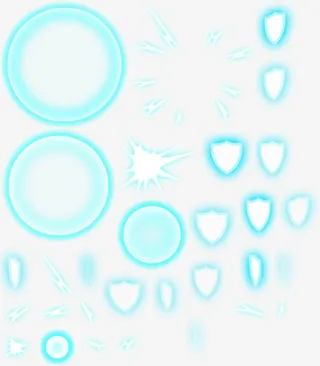 光圈盾牌特效免抠