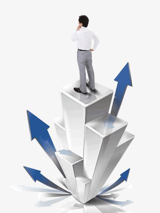 男子的上升数据免抠