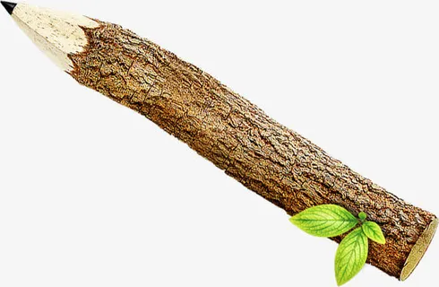 可爱圆木创意铅笔免抠