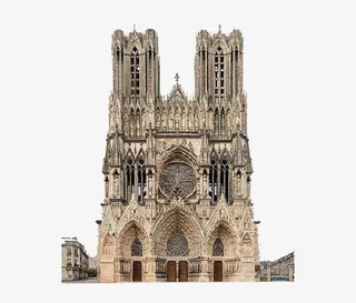 哥特式复杂宗教建筑免抠