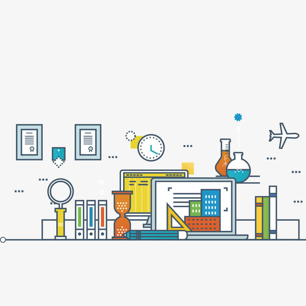 矢量化学实验工具免抠