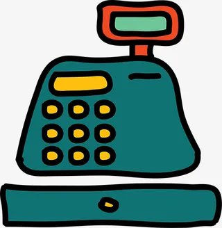 收银机简图免抠