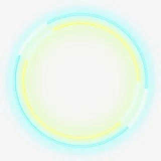 创意发光霓虹框灯免抠