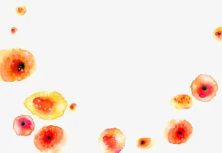 水墨中国风小花免抠