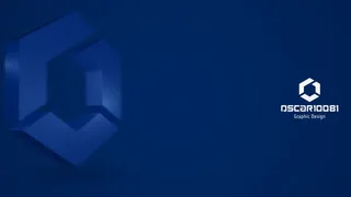 蓝色纯色底块创意logo免抠