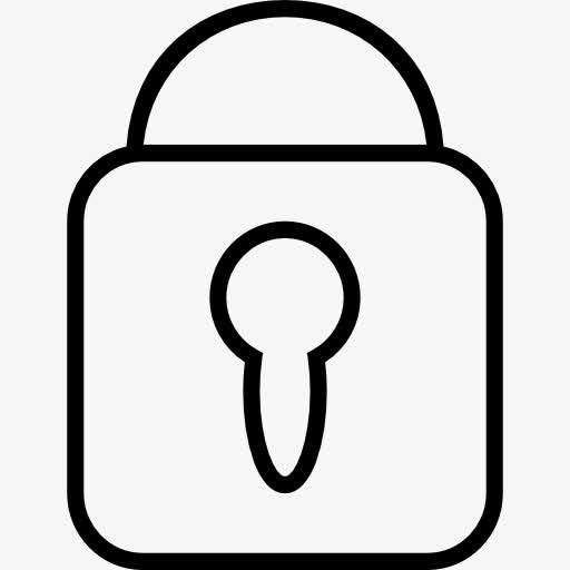 锁上挂锁的安全工具概述符号图标免抠