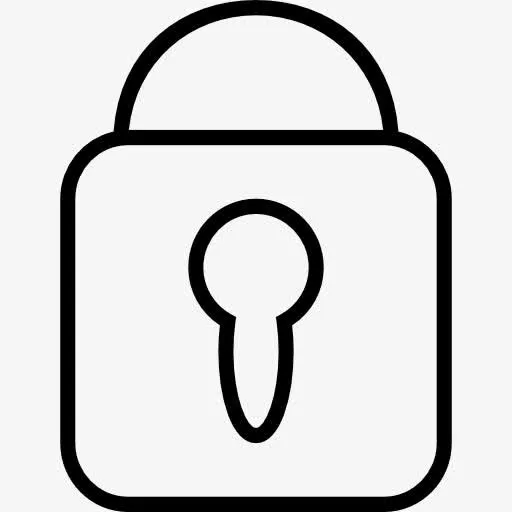 锁上挂锁的安全工具概述符号图标免抠