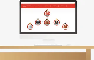 公司网站组织架构图免抠