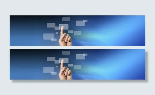 科技淘宝背景banner蓝色高清