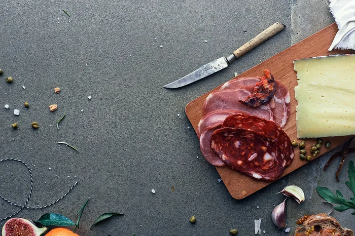 水泥混合土质感牛肉平面广告高清