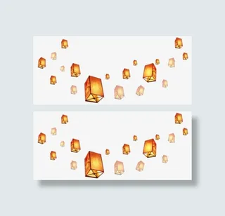 中秋节灯笼装饰素材免抠