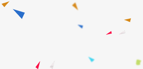 彩色三角形碎片海报背景免抠