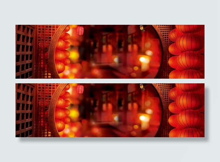 中国风红色喜庆灯笼免抠