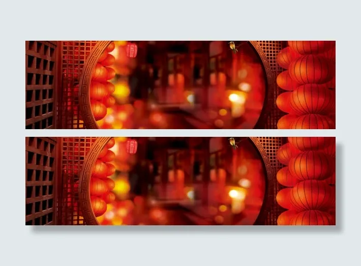 中国风红色喜庆灯笼免抠