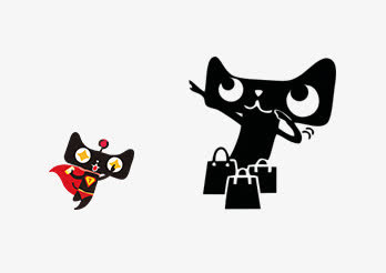卡通天猫免抠